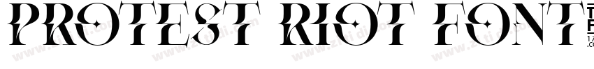 protest riot font字体转换